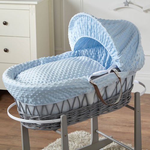 Baby moses basket blue - moses,