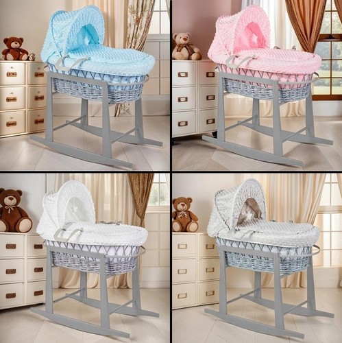 Luxury moses basket grey - luxury,
