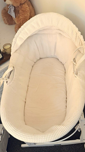 White wicker oval - wicker,