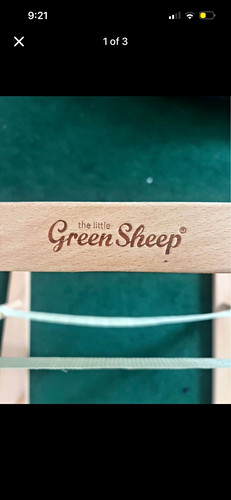 The little green sheep - sheep, wooden