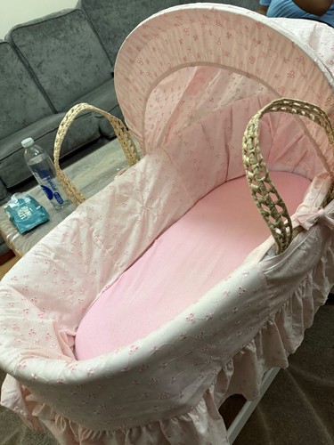 Wicker moses basket and - wicker,