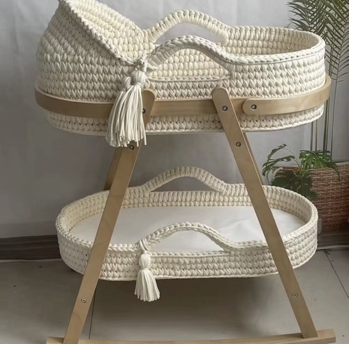 Moses basket cradle crochet - cradle,