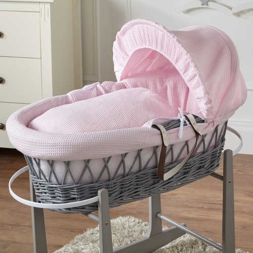 Moses basket baby grey - basket,