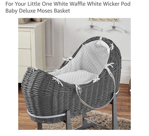 Baby moses basket with stand - with,