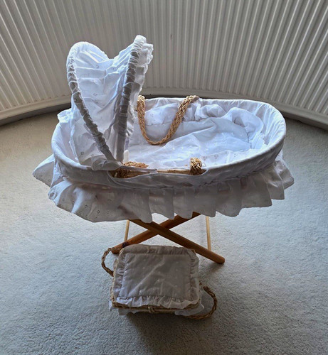 Dolls moses basket - basket, set