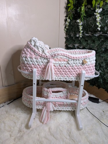 Dolls crochet moses basket - crochet,